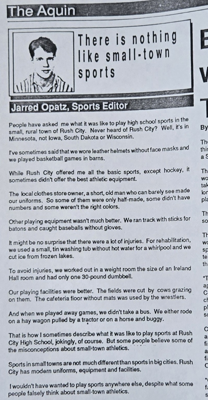 small-town sports article
