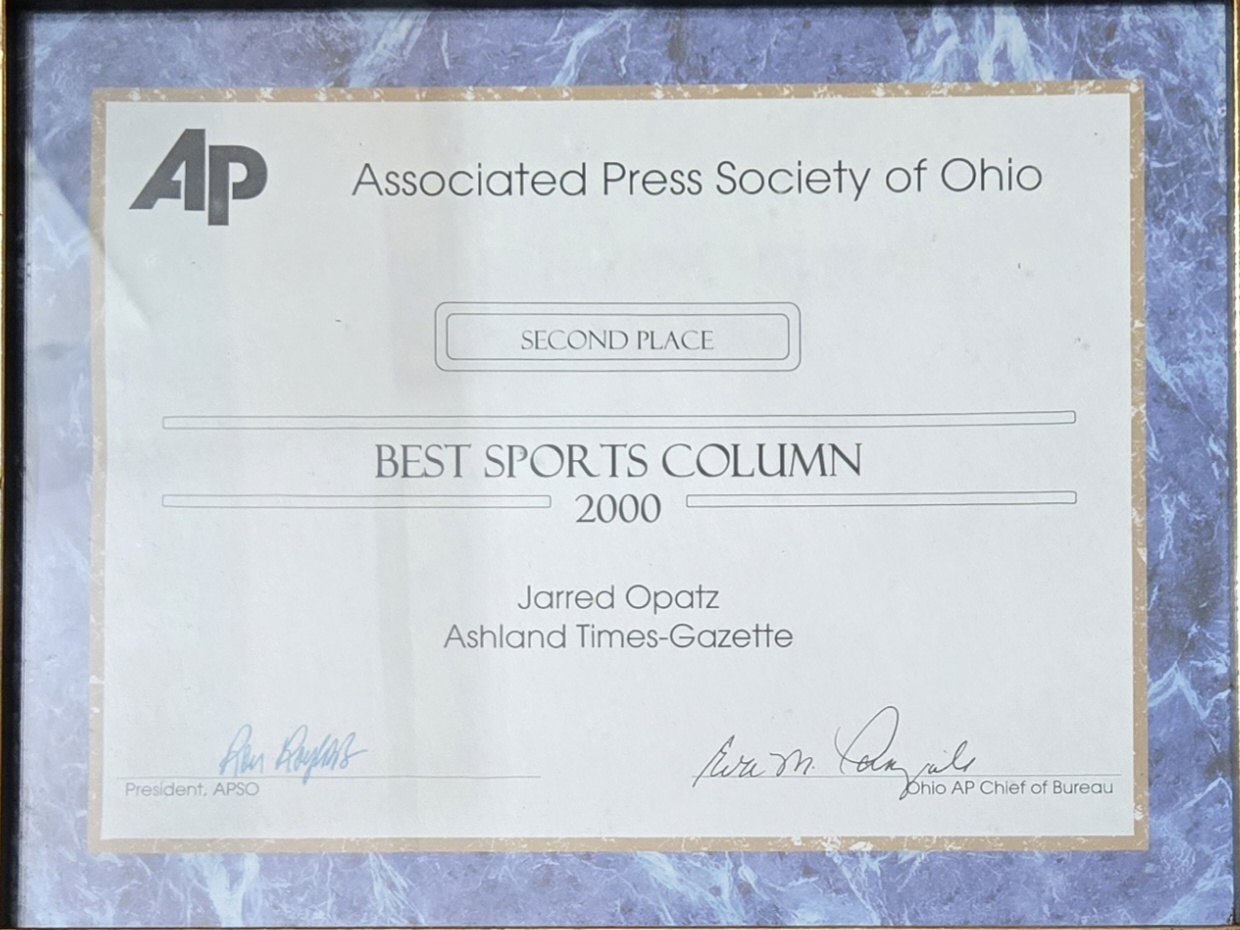 2000 Best Sports Column